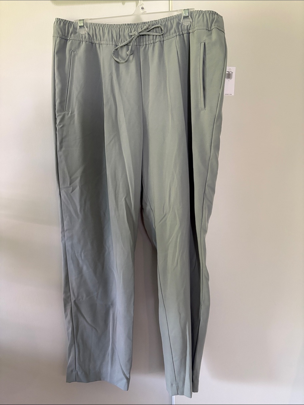 NWT Old Navy Women’s Large High-Rise Billie Light Gray Taper Pants Trousers